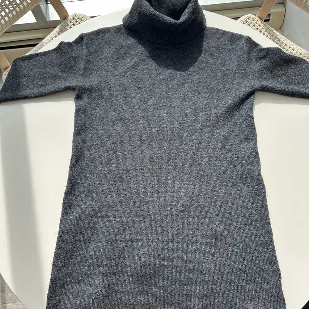 Sanctuary Cozy Turtleneck Sweater Dress - Dark Gray